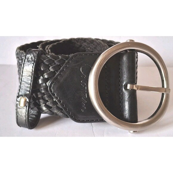 Cole Haan Accessories - Cole Haan Leather Waist Belt O-ring Buckle Size Small Black Wide Style B22685